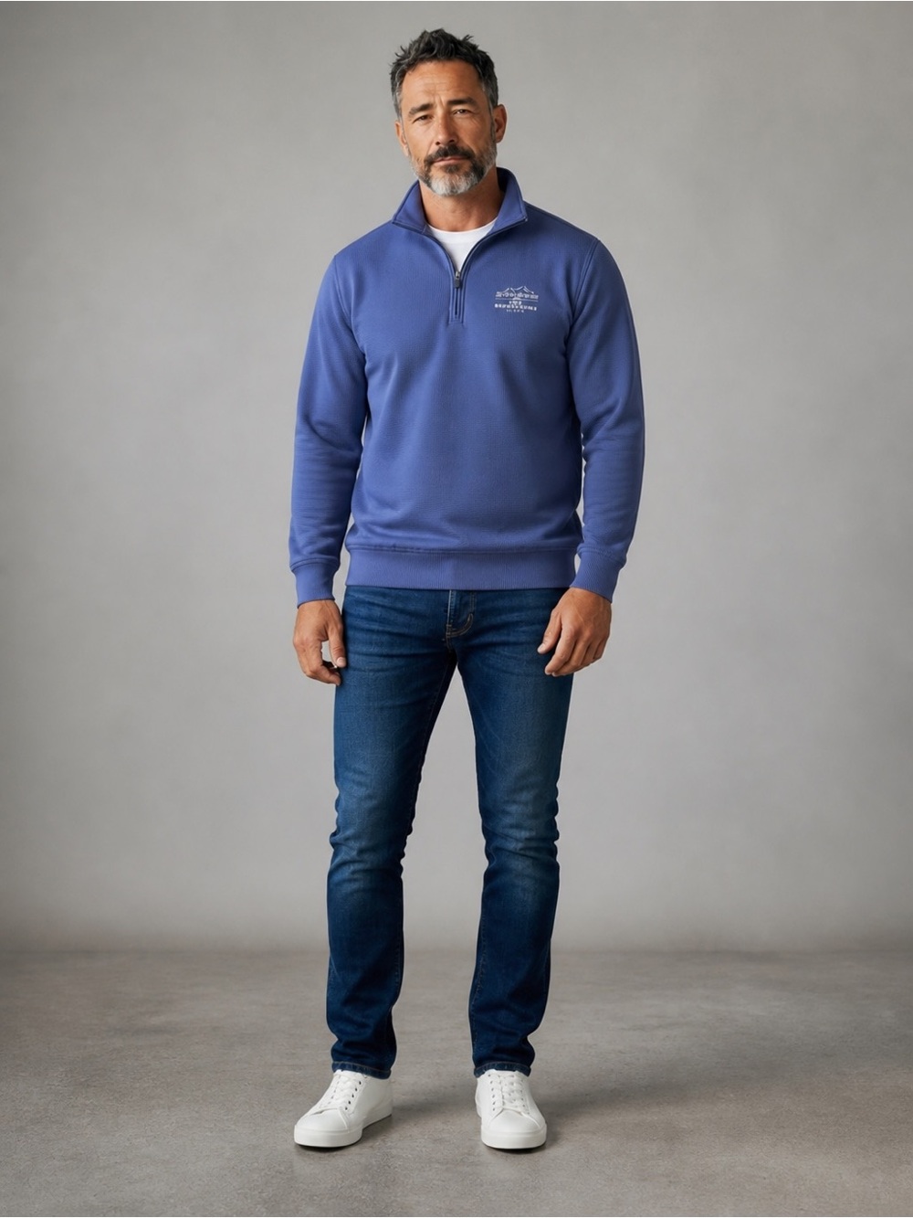 Forrester’s Vintage Golf Quarter-Zip Performance Pullover Jacket - Blue